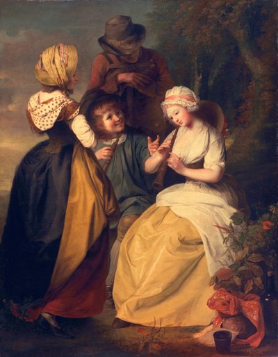 Flageolet players by Rev. Matthew William Peters